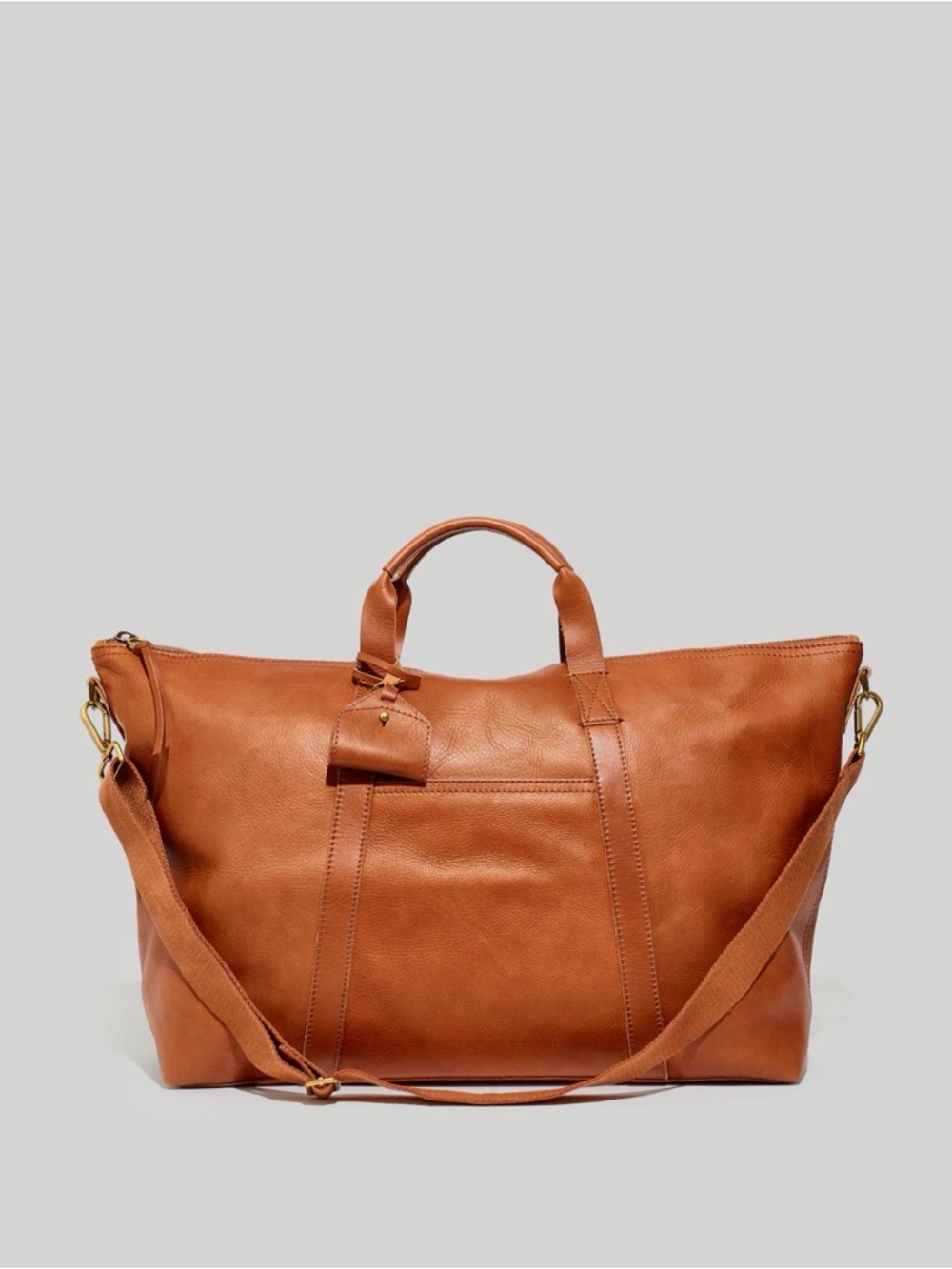 The Overnight Bag in Leather- Madewell